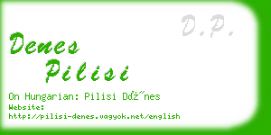 denes pilisi business card